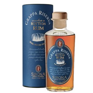 Grappa Riserva Affinata in Botti da Rum - Sibona (0.5l - astuccio a tubo)